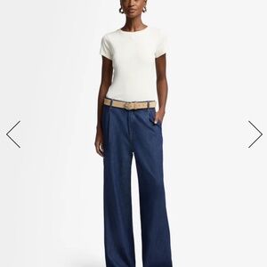 7 for all Mankind, WEIGHTLESS DENIM PLEATED TROUSER